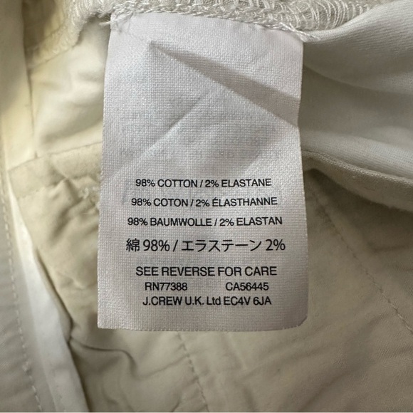 J. Crew White Chinos size 6 - Picture 5 of 5